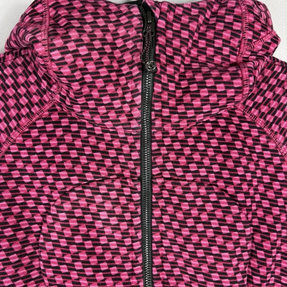 Lululemon 8 Scuba Hoodie III Deep Dive Berry Rumble Black Fleece Full Zip Hoodie